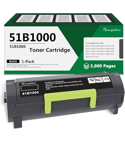 Amazon.com: Lexmark 51B1H00 MS417dn MX417de MS517dn MX517de